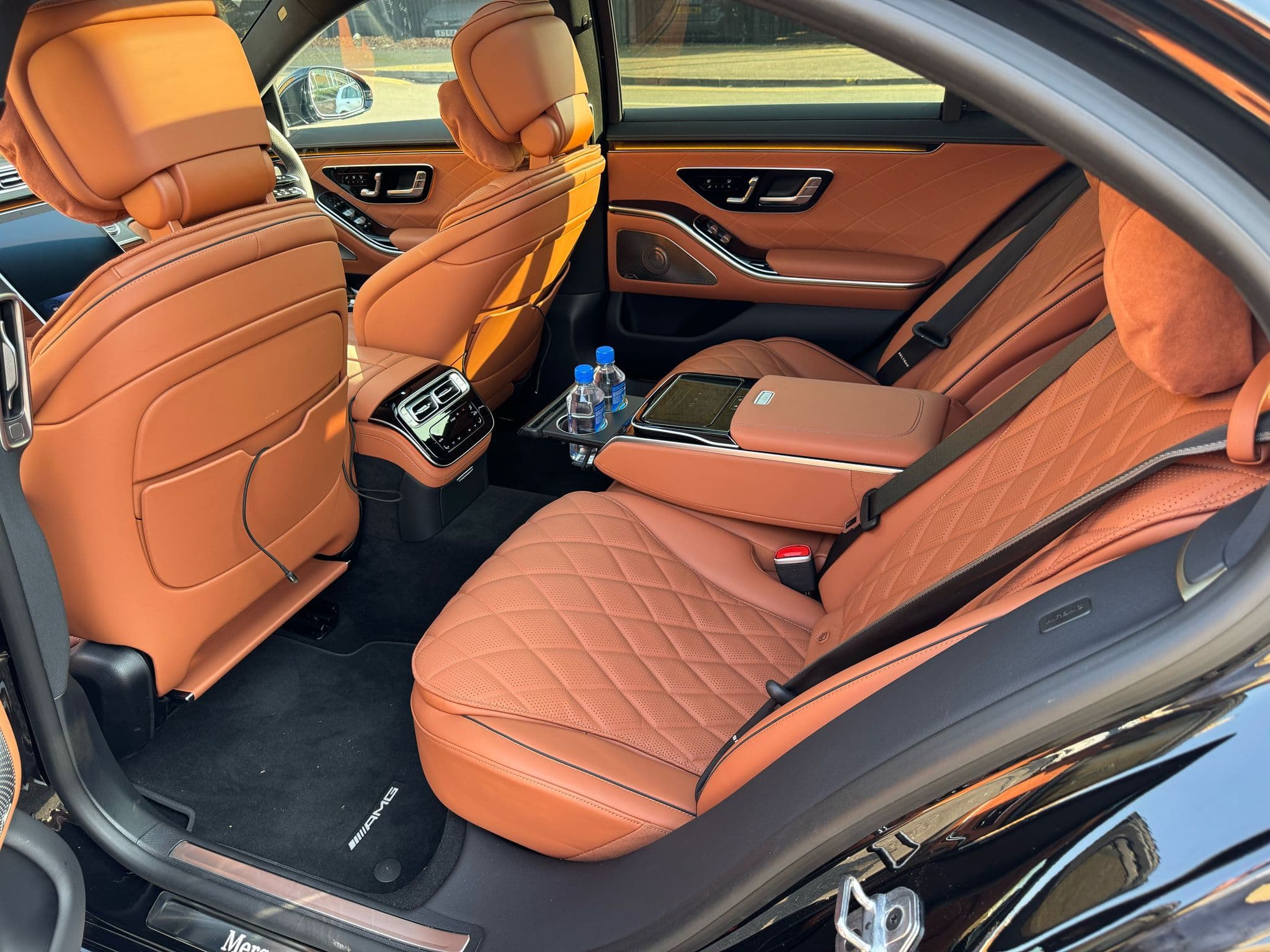 Premium chauffeur vehicle interior